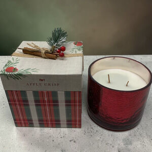 Vintage Pier 1 Apple Crisp Candle 10oz Holiday Box New Unburned Discontinued